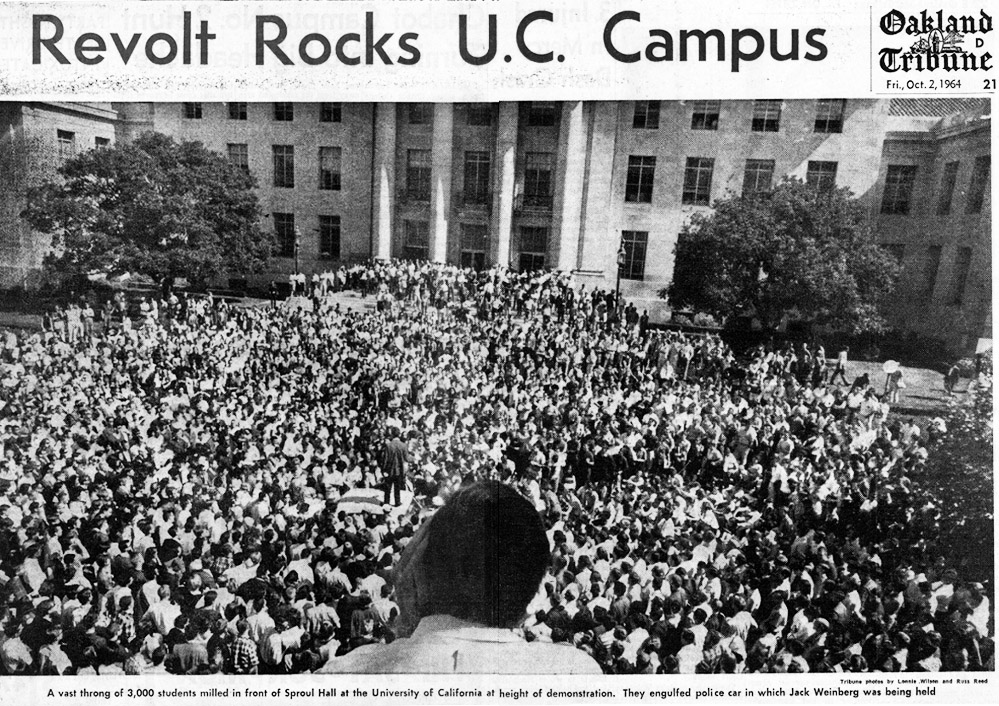 REVOLT ROCKS UC Oakland Tribune 10-2-1964